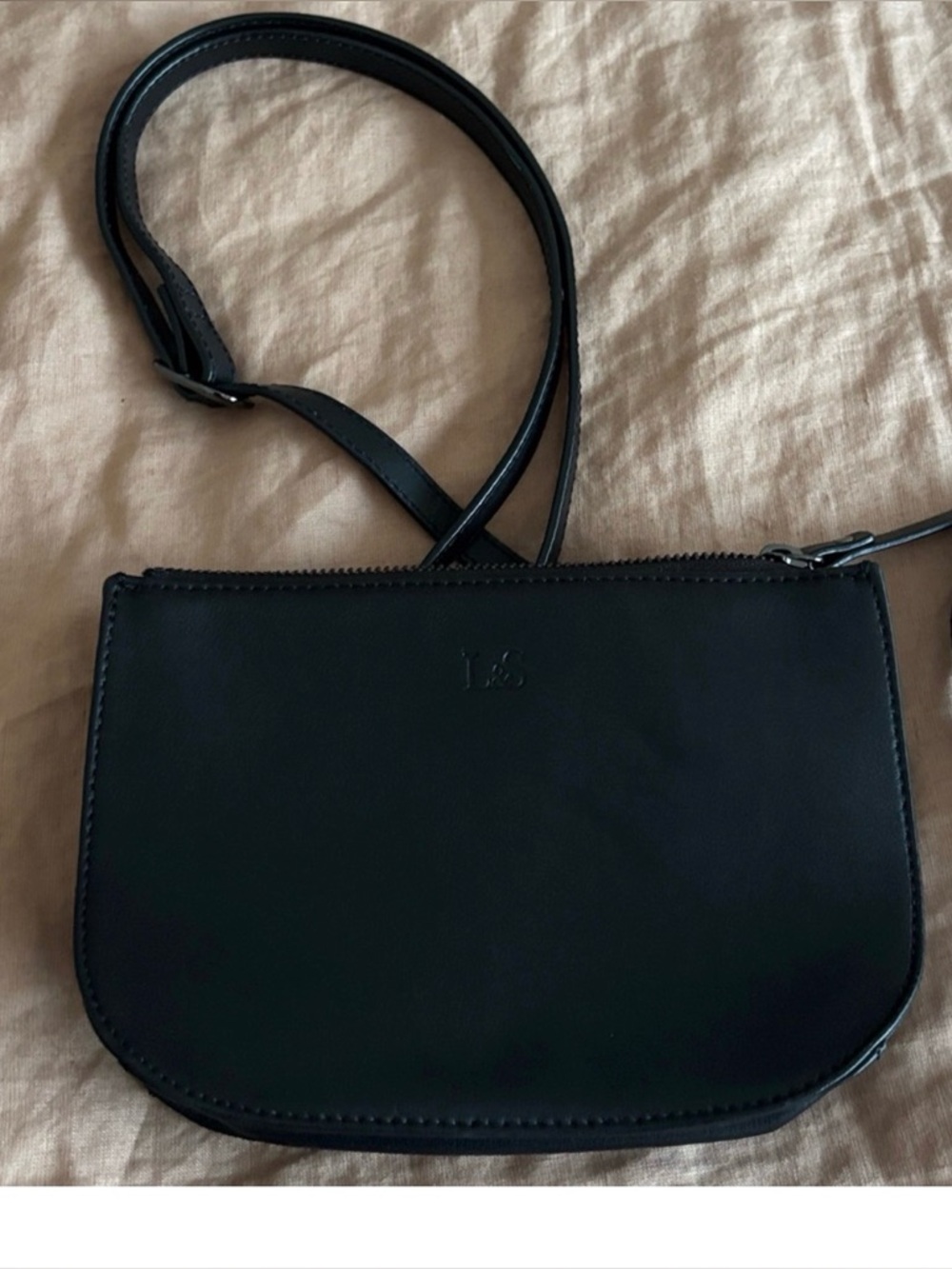 New Lo & Sons Waverley 2 Convertible Bag Nappa Leather Black Gunmetal Hardware